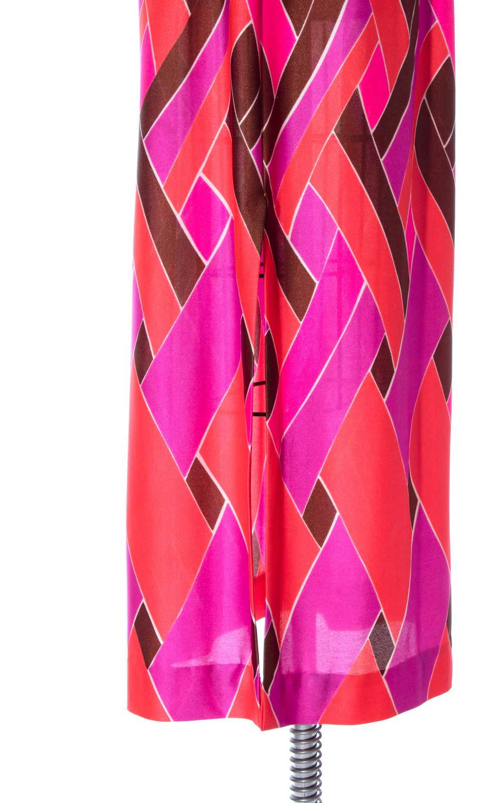 1970s JANTZEN Psychedelic Printed Maxi Skirt | sm… - image 7