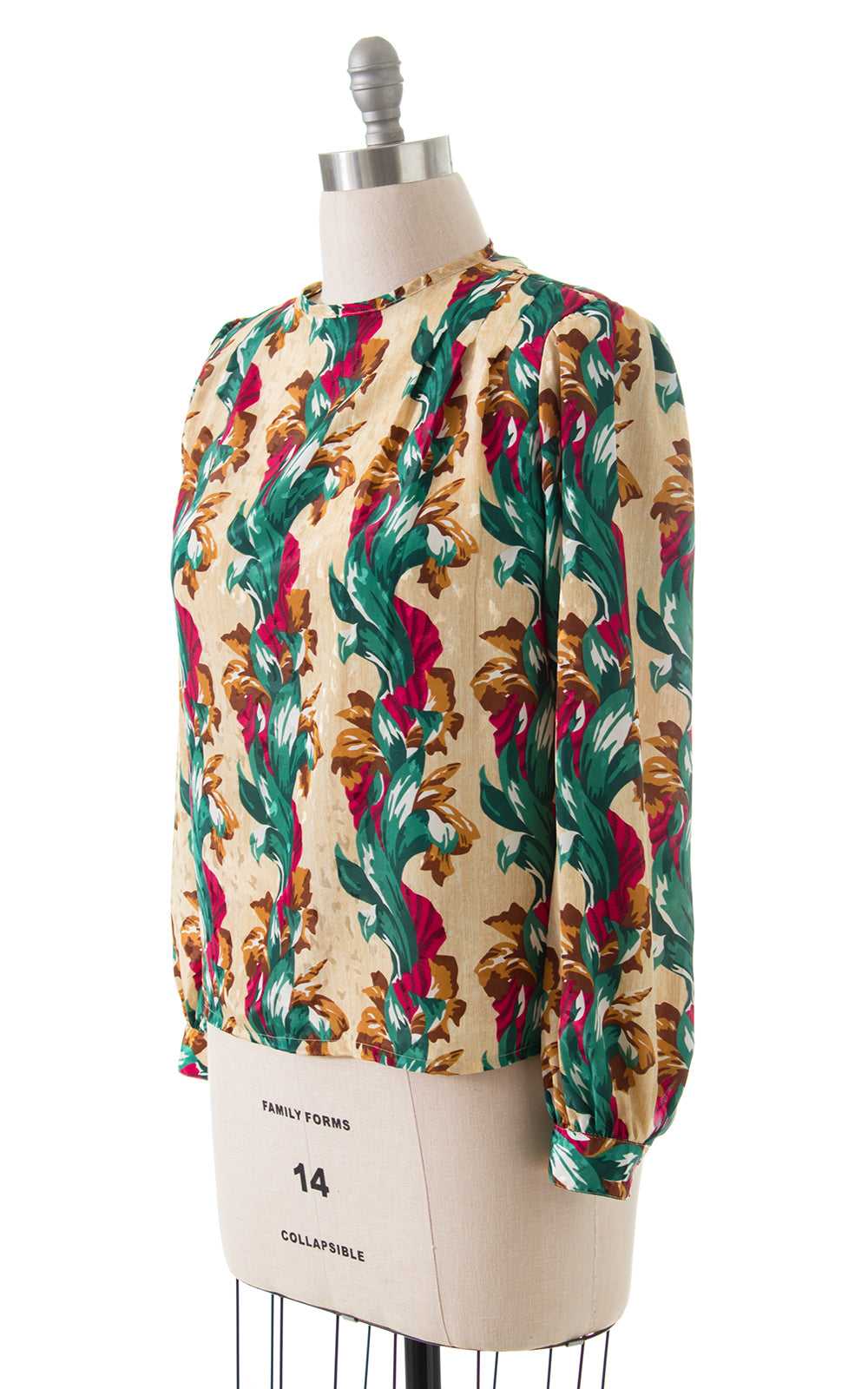 1980s does 1940s Floral Blouse | large - image 3