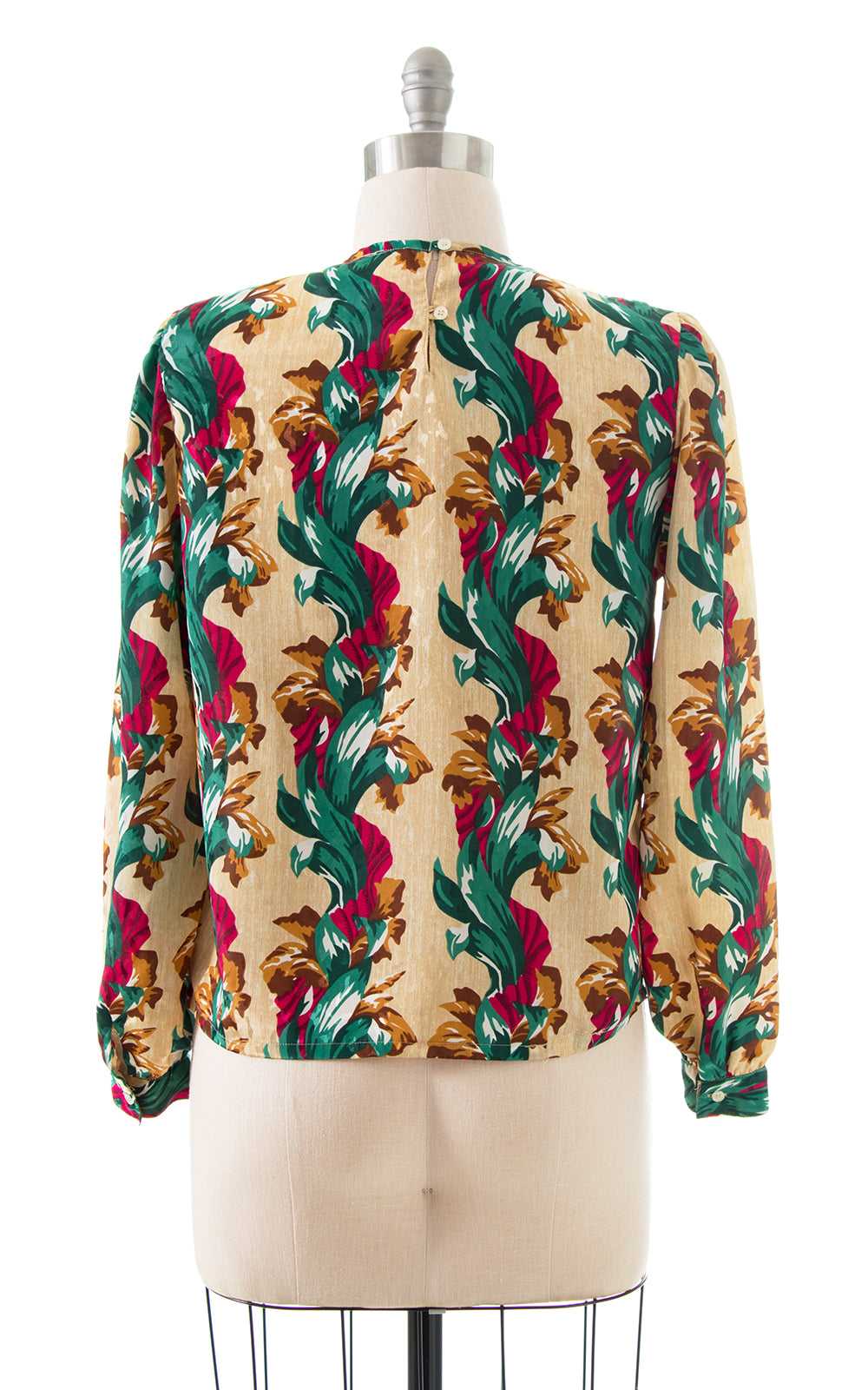 1980s does 1940s Floral Blouse | large - image 4