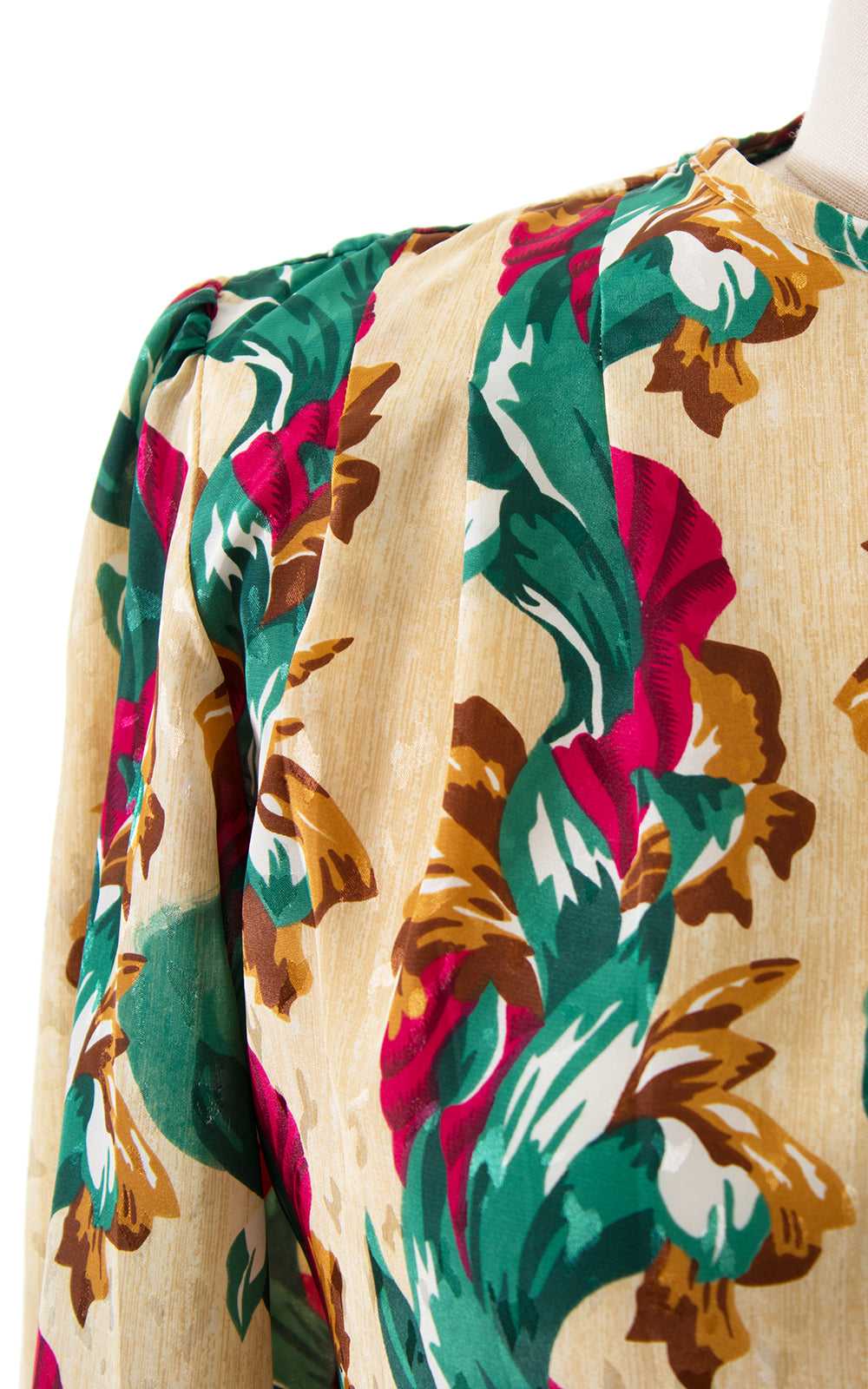 1980s does 1940s Floral Blouse | large - image 5