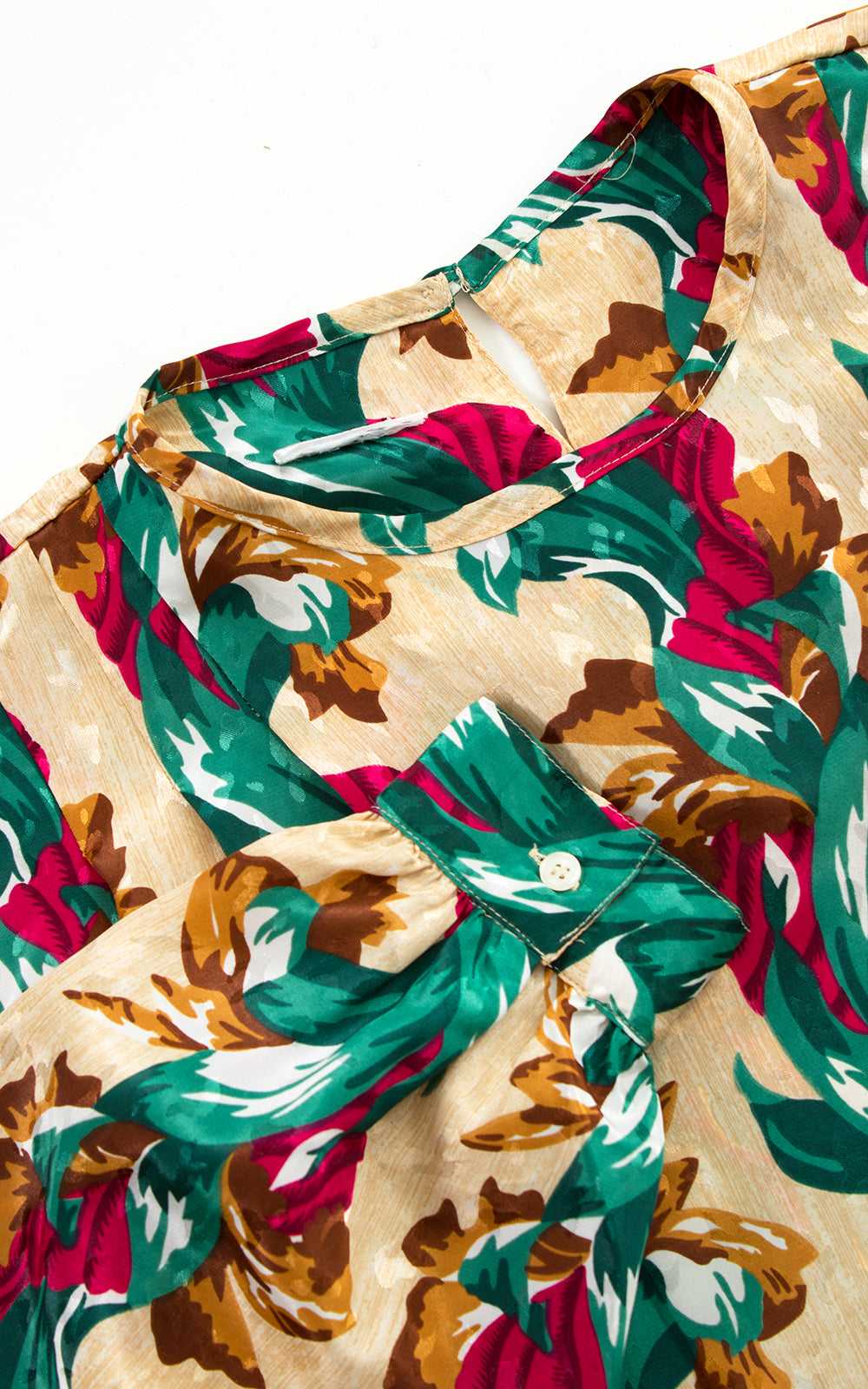 1980s does 1940s Floral Blouse | large - image 8