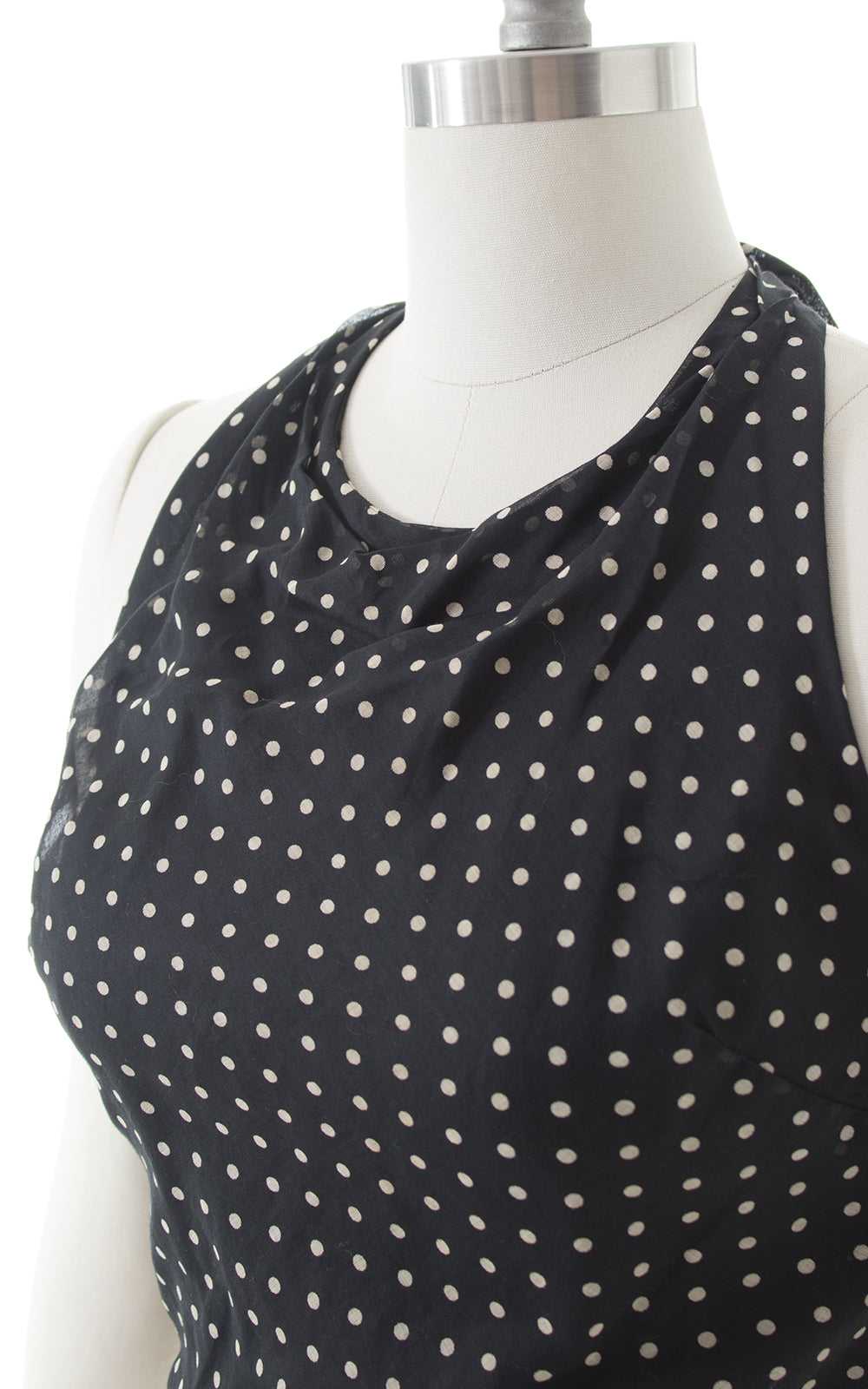 1970s Polka Dot Halter Top | small - image 5