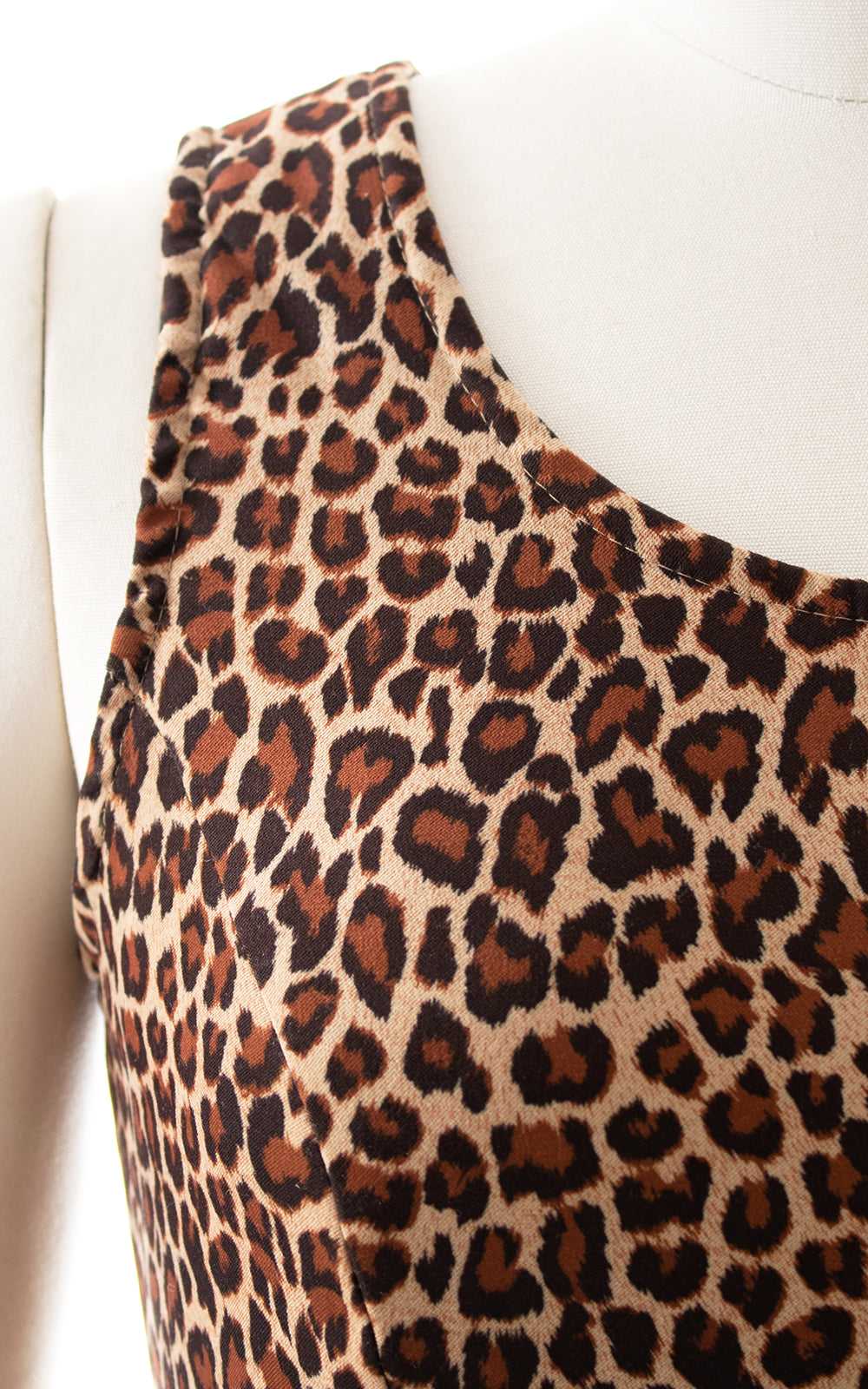 1990s Leopard Print Wiggle Dress | small - image 2