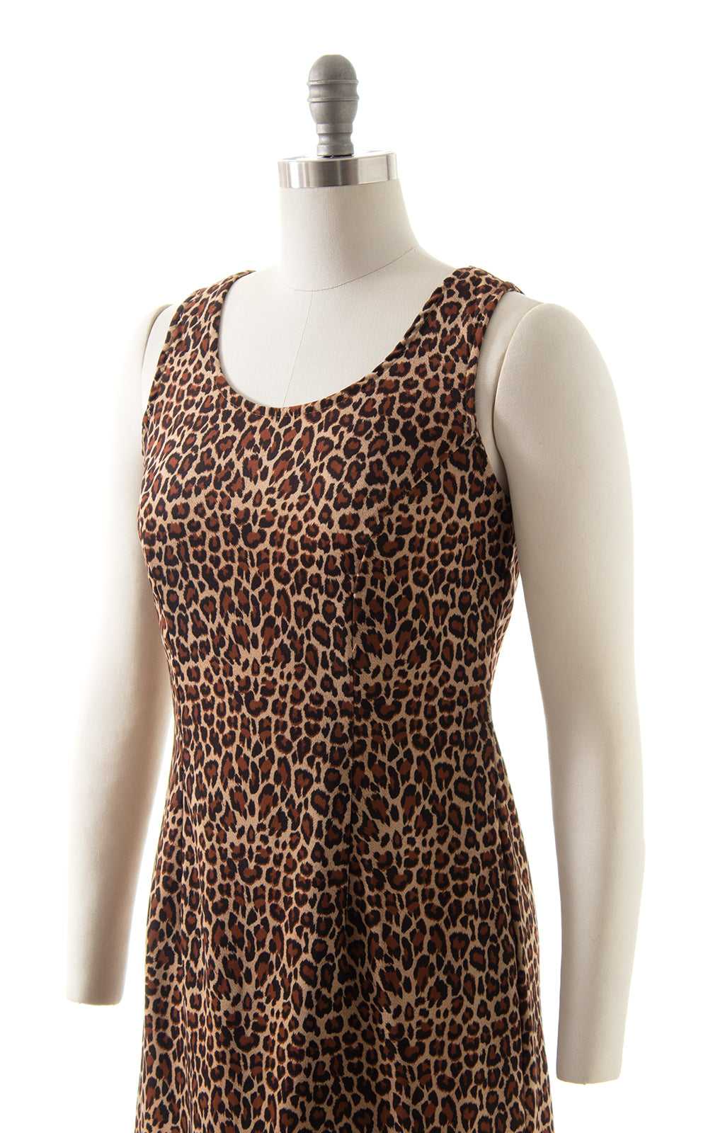 1990s Leopard Print Wiggle Dress | small - image 5