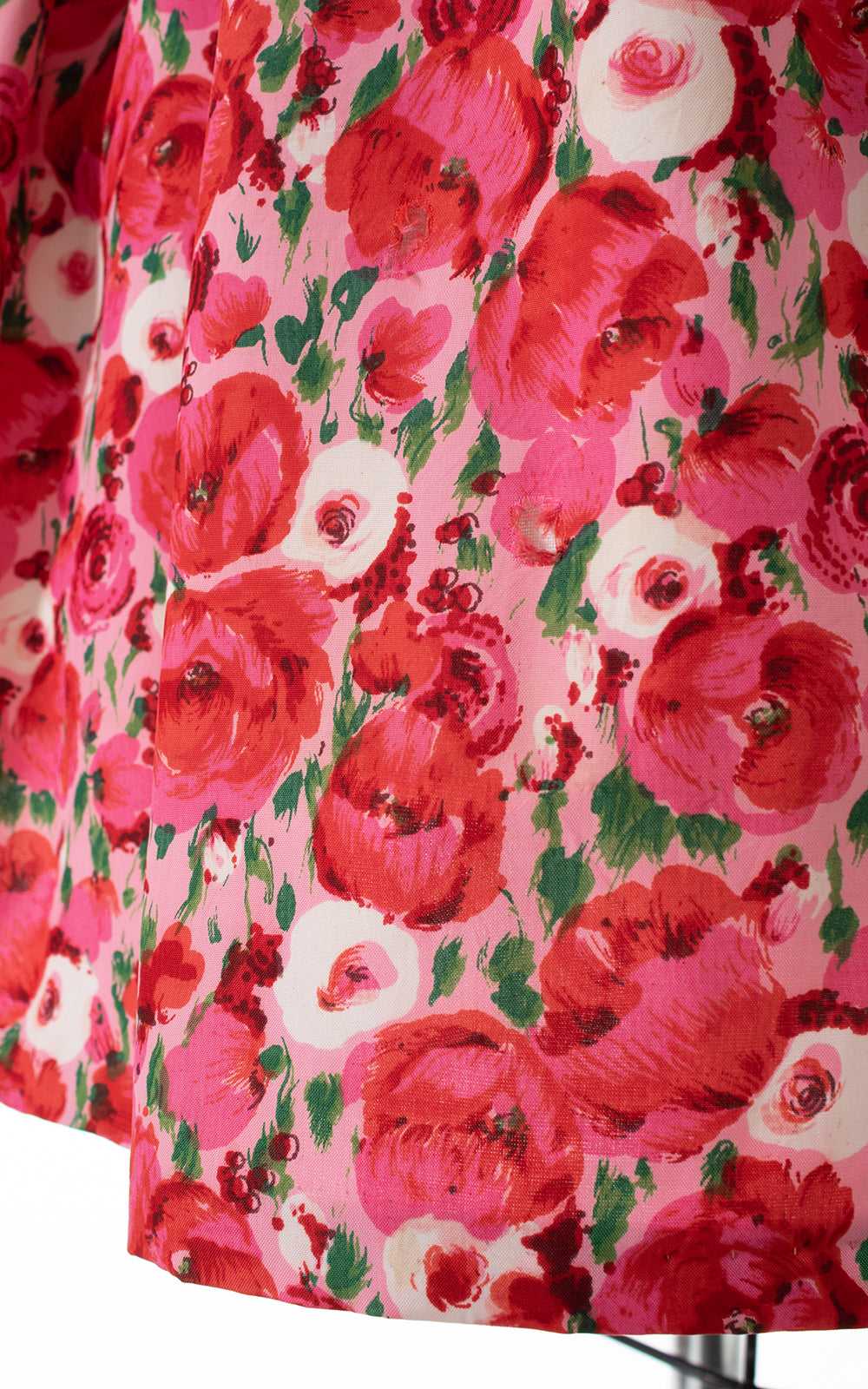 1950s Rose Print Sundress | x-small - image 8