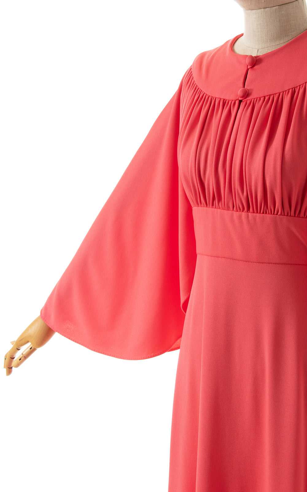 1970s Angel Sleeve Grecian Maxi Dress | x-small/s… - image 5