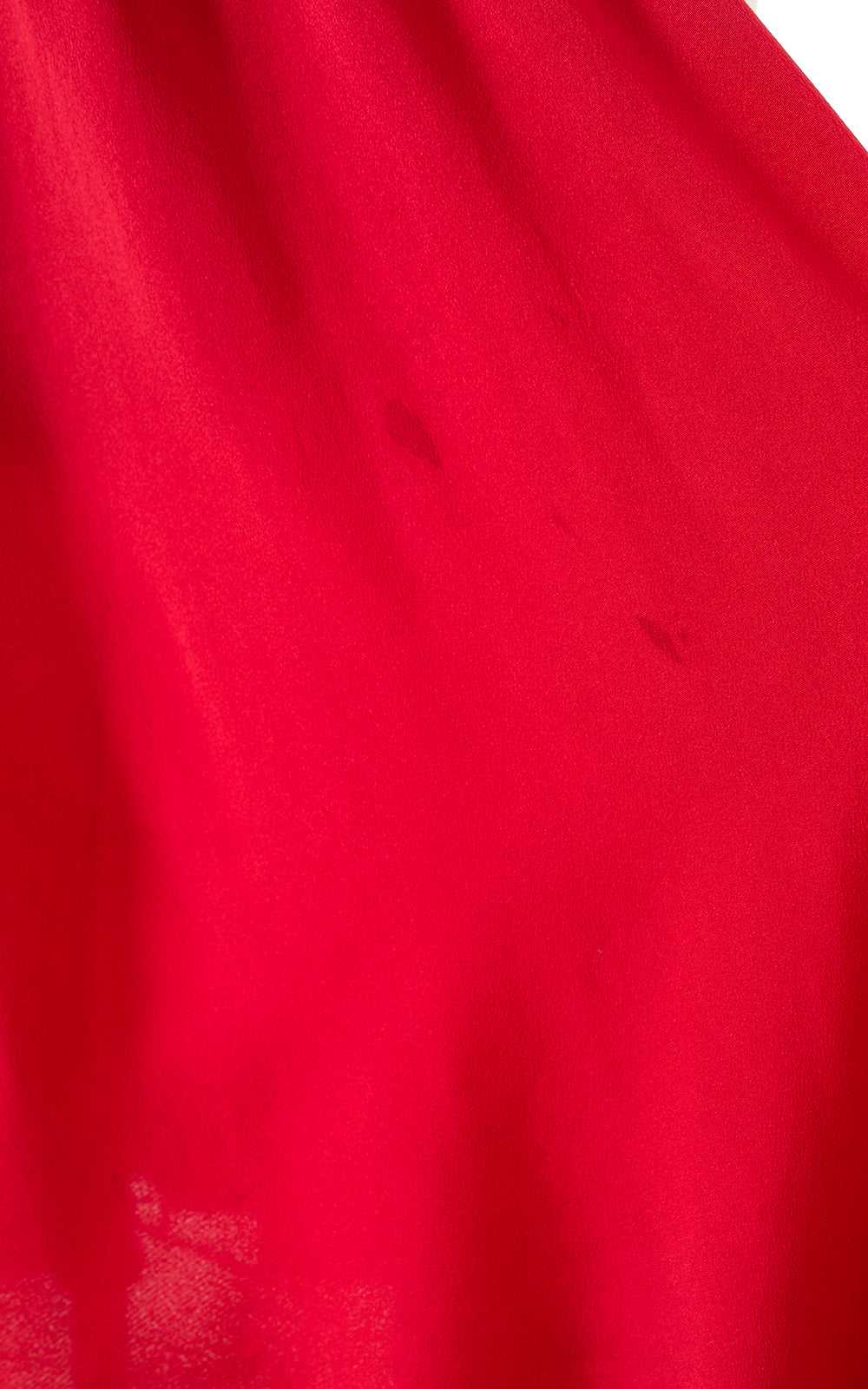 1940s Red Rayon Dress | medium - image 11
