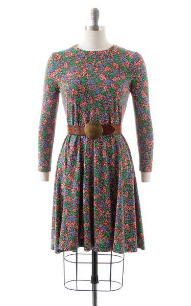 1970s DIANE VON FURSTENBERG Floral Jersey Dress | 