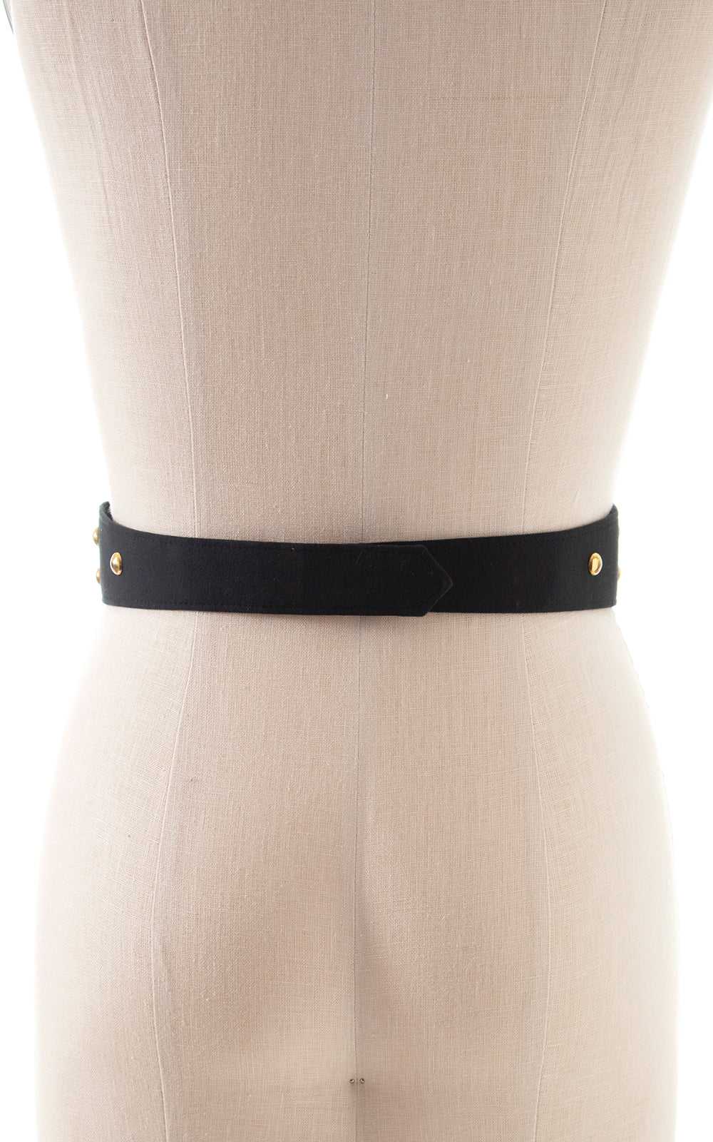 1980s does 1950s Studded Black Cinch Belt | large - image 4