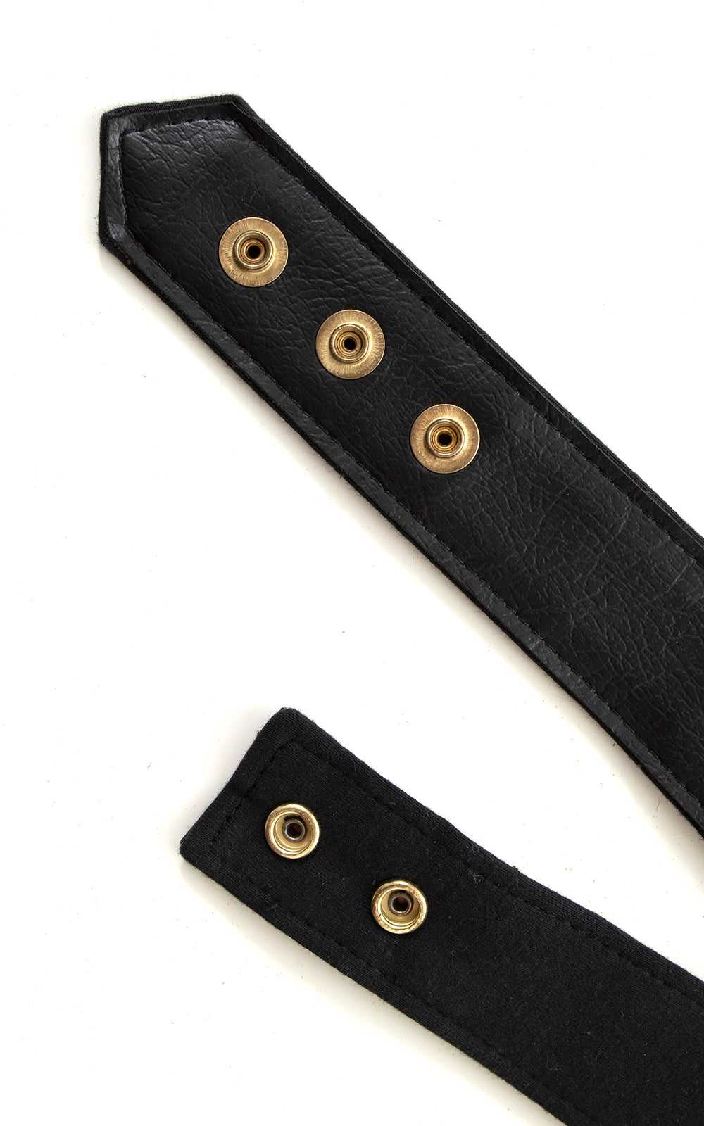 1980s does 1950s Studded Black Cinch Belt | large - image 5