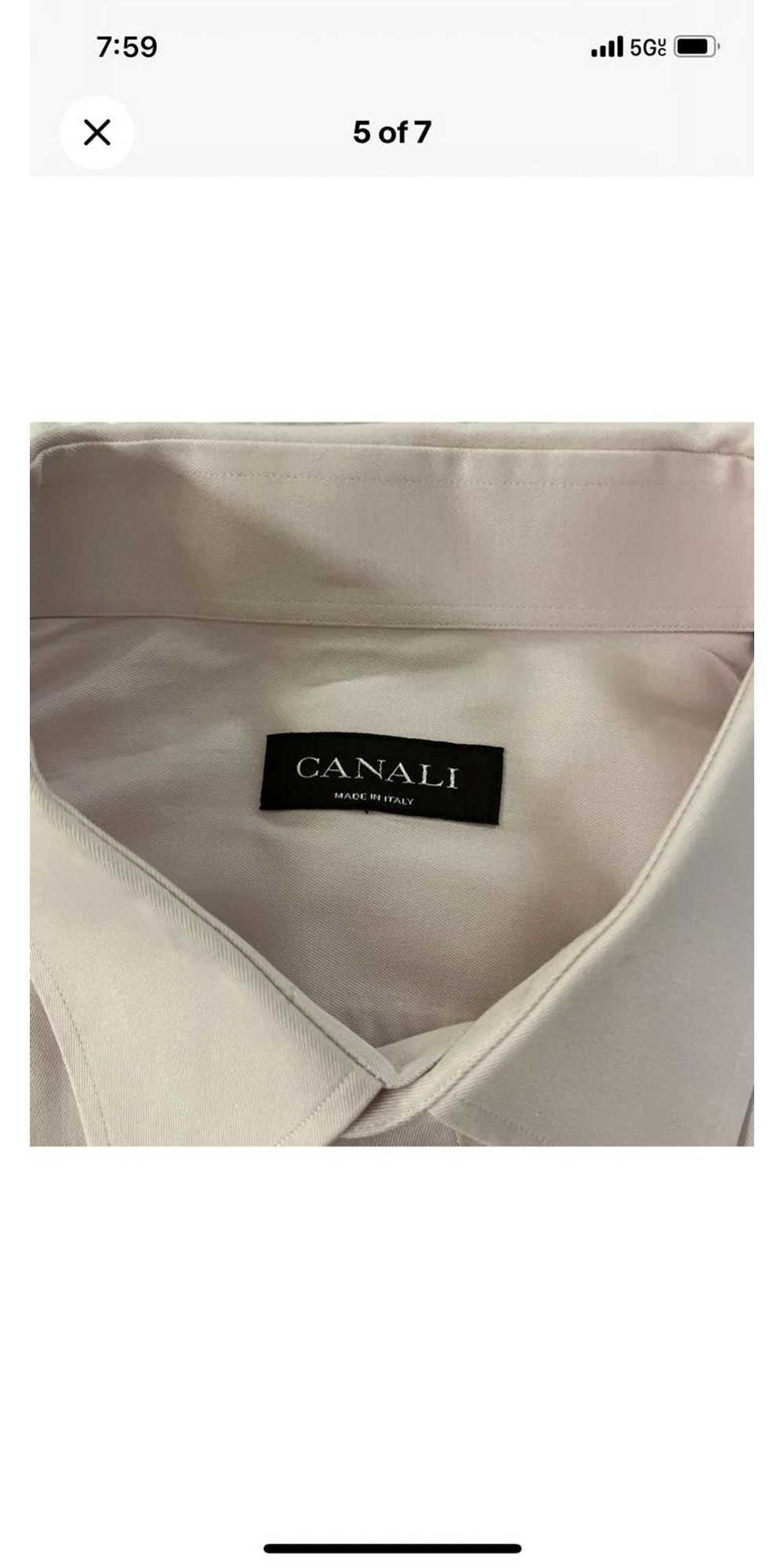 Canali Straight Collar Dress Shirt - image 3