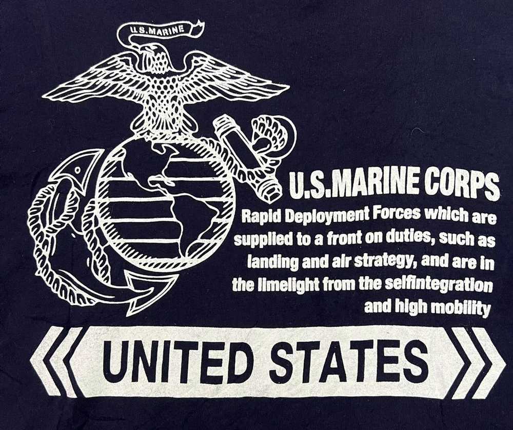 Usmc U.S.M.C Naval Station Norfolk Long Sleeve TS… - image 4