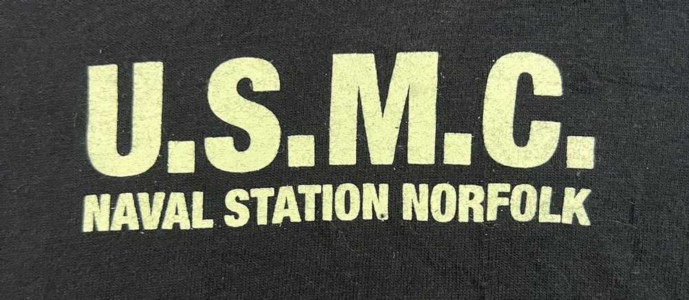 Usmc U.S.M.C Naval Station Norfolk Long Sleeve TS… - image 7