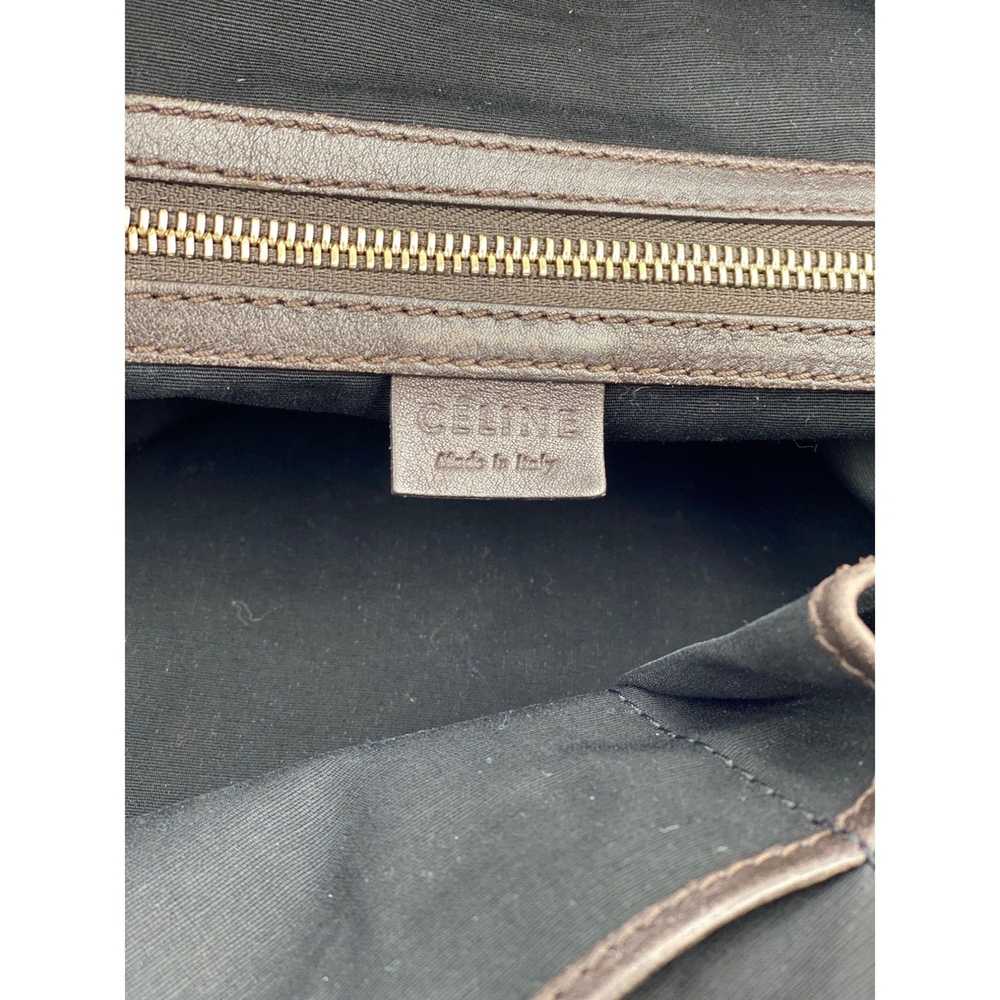 Celine Celine Black Leather Handle Bag Vintage Br… - image 11