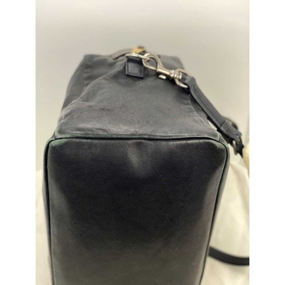 Celine Celine Black Leather Handle Bag Vintage Br… - image 9