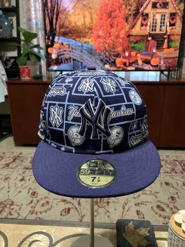 Vintage 90s New York Yankees New Era Wool 59Fifty Fitted Hat MLB Cap Men's  7 1/4