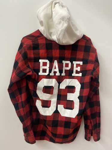 Bape Bape lumber jack hoodie shirt