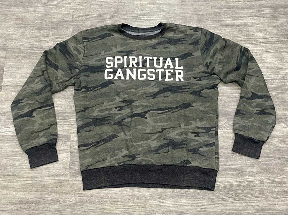 Luxury × Vintage Spiritual Gangster Camo Sweatshi… - image 1