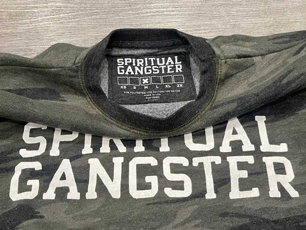 Luxury × Vintage Spiritual Gangster Camo Sweatshi… - image 2