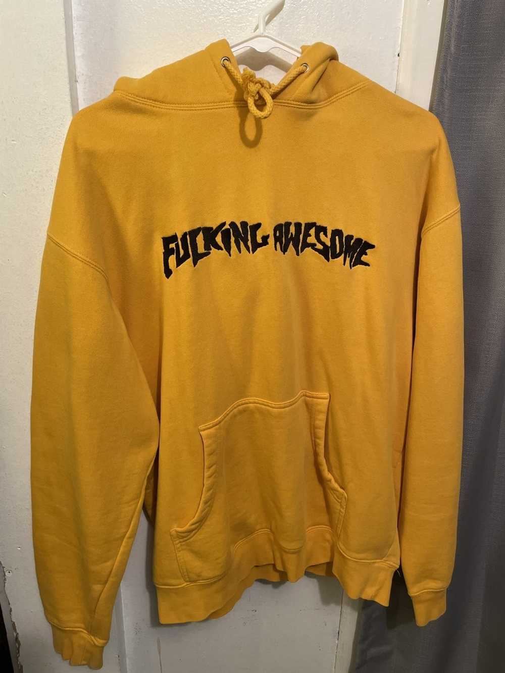 Fucking Awesome Fucking awesome yellow hoodie - image 1