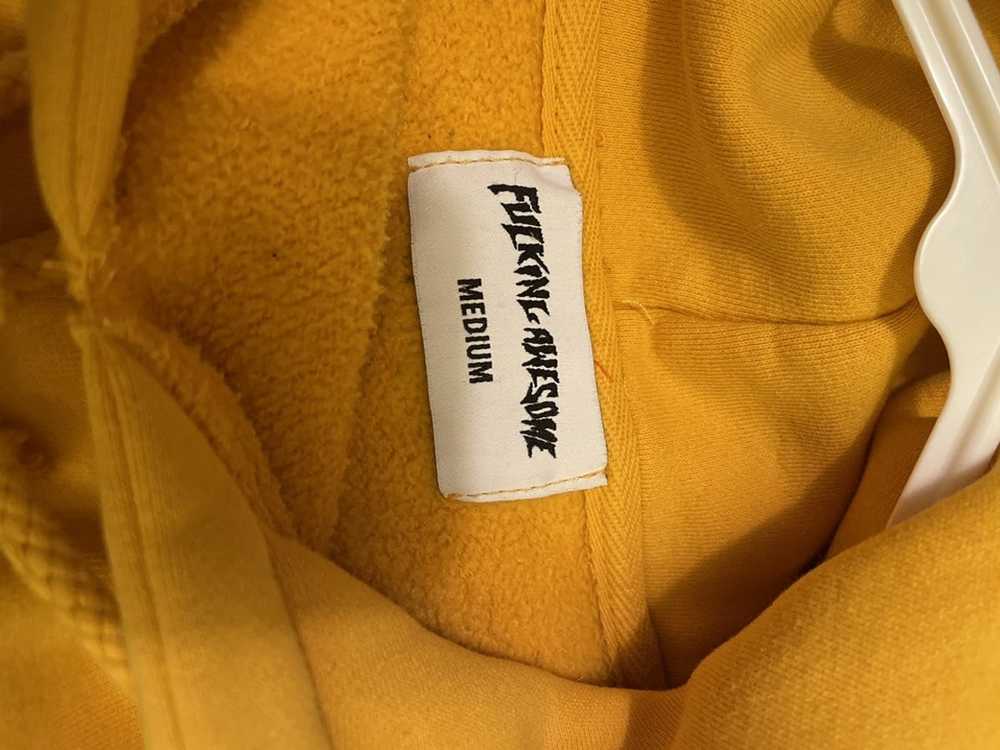 Fucking Awesome Fucking awesome yellow hoodie - image 3