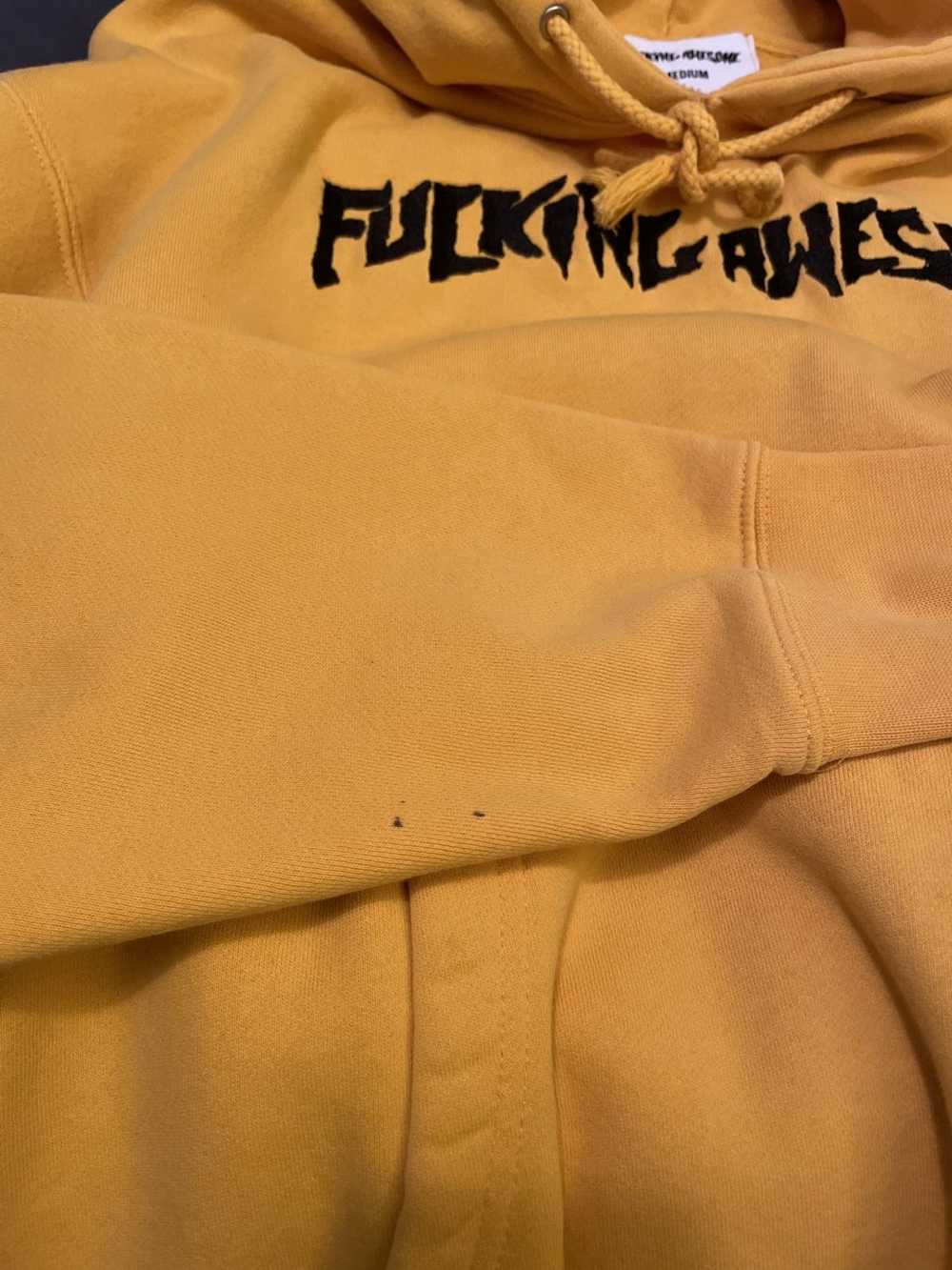 Fucking Awesome Fucking awesome yellow hoodie - image 4