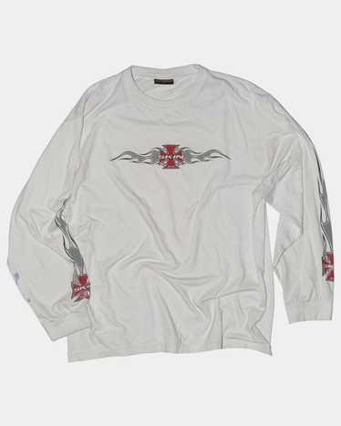 Vintage SKIN INDUSTRIES WHITE LONGSLEEVE - image 1