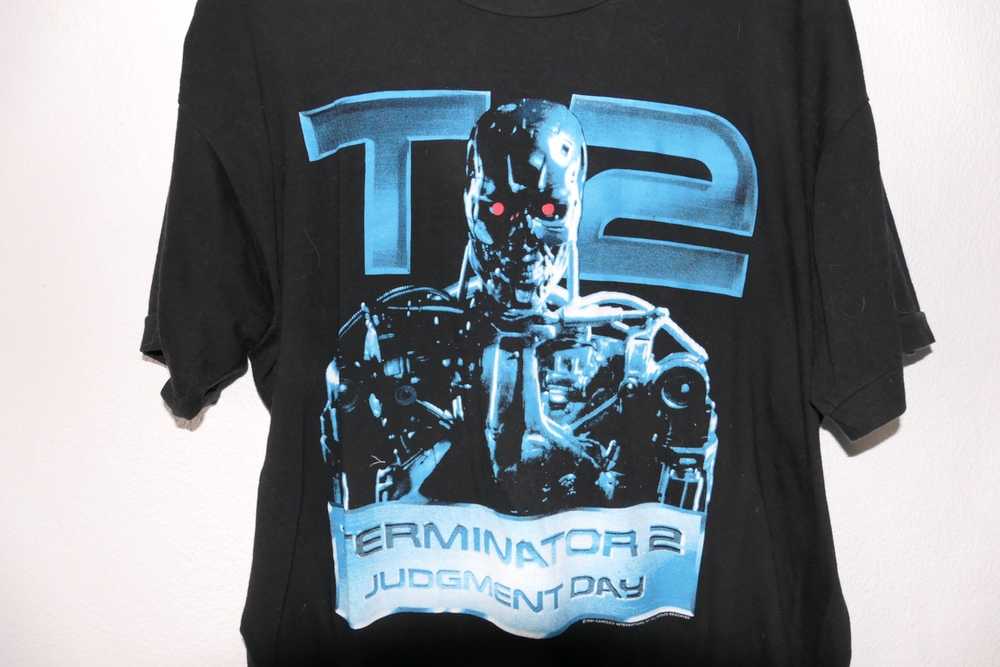 Vintage Terminator T2 Vintage 1991 Shirt - VERY R… - image 2