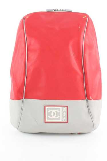 Chanel Chanel Red Sports Logo CC Backpack 920cas41