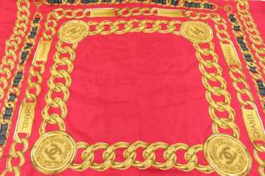 Red charms silk scarf signed Chanel. — Le Grand Strip