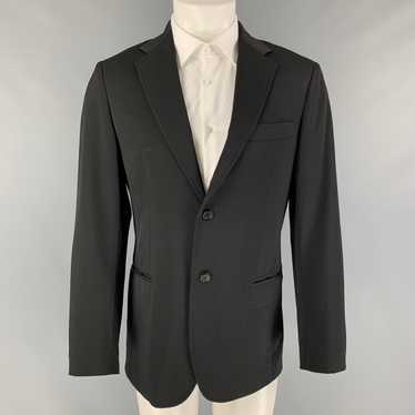 Fendi Regular Black Wool Notch Lapel Sport Coat