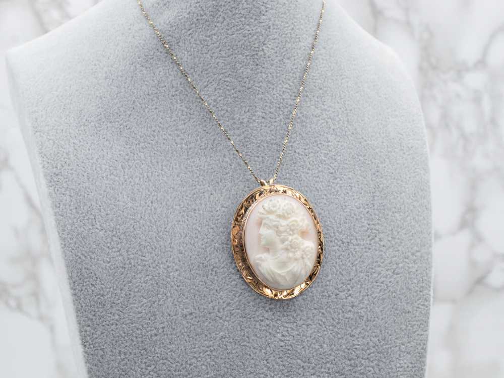 Antique Cameo Brooch or Pendant - image 5