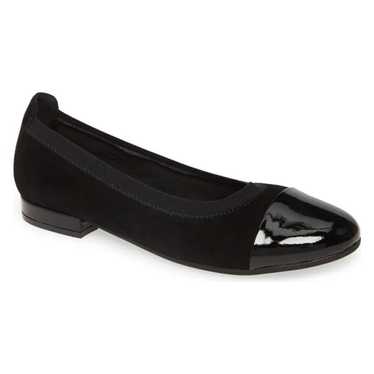 Nordstrom DAVID TATE Nicole Cap Toe Flat in Black… - image 1