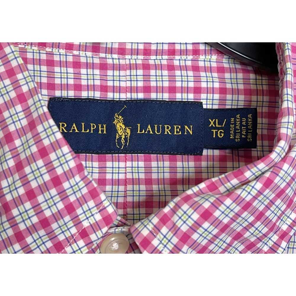 Polo Ralph Lauren Polo Ralph Lauren Shirt XL Pink… - image 4