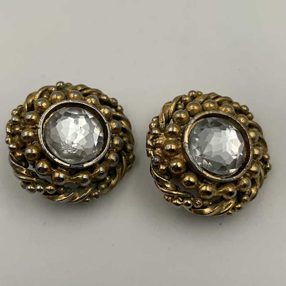 Authentic Chanel Vintage Clip On Earrings - image 2