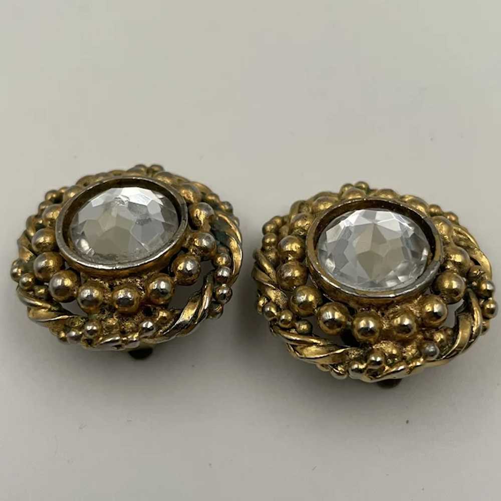 Authentic Chanel Vintage Clip On Earrings - image 3