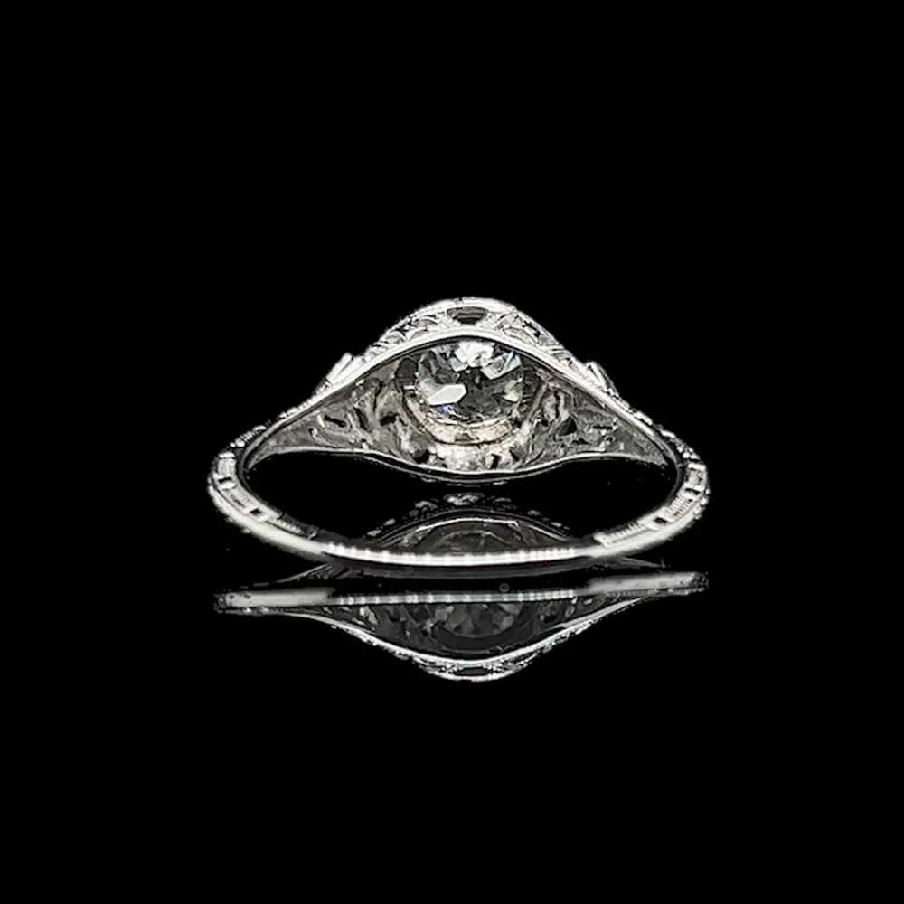 Art Deco .80ct. Diamond Antique Engagement - Fash… - image 3