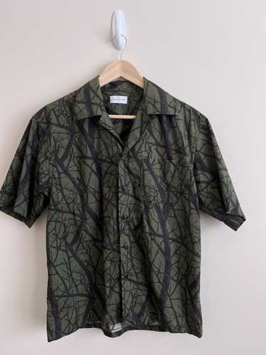 John Elliott Dark Green Moss Camp Shirt