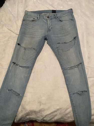 Vintage CUSTOM RIPPED DENIMS