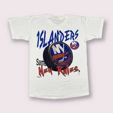 Vintage Authentic Mens New York Islanders Fisherman T Shirt Team Rated Rare  M OG