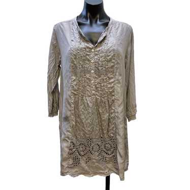 Johnny Was *Vintage Johnny Was Gray Blouse Embroi… - image 1