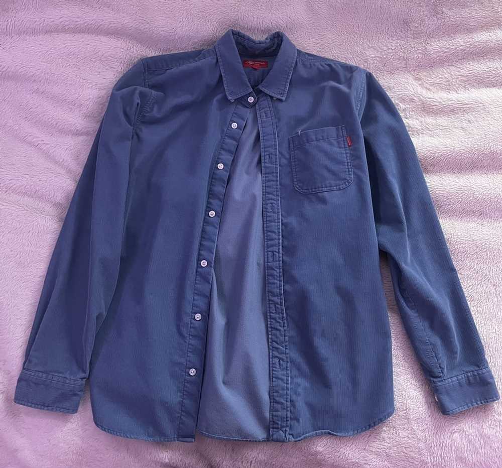 Supreme Supreme Corduroy Button Up Baby Blue - image 1