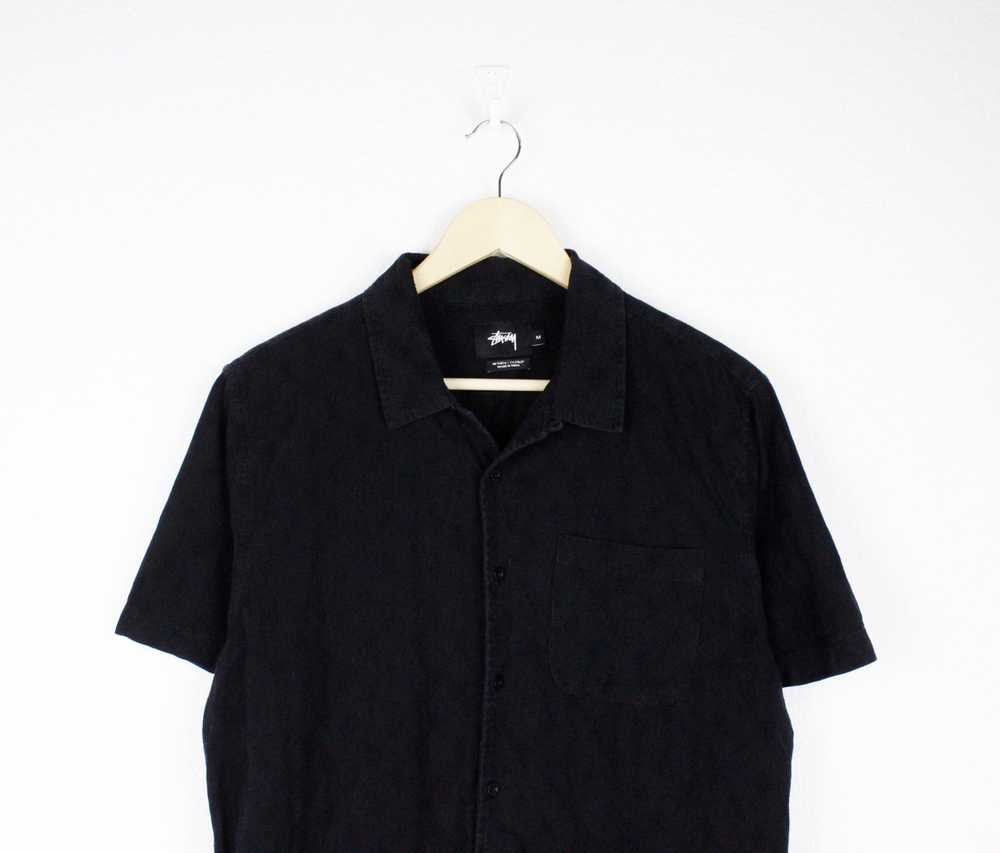 Stussy Stussy Black Abstract Picture Hawaiian Shi… - image 2