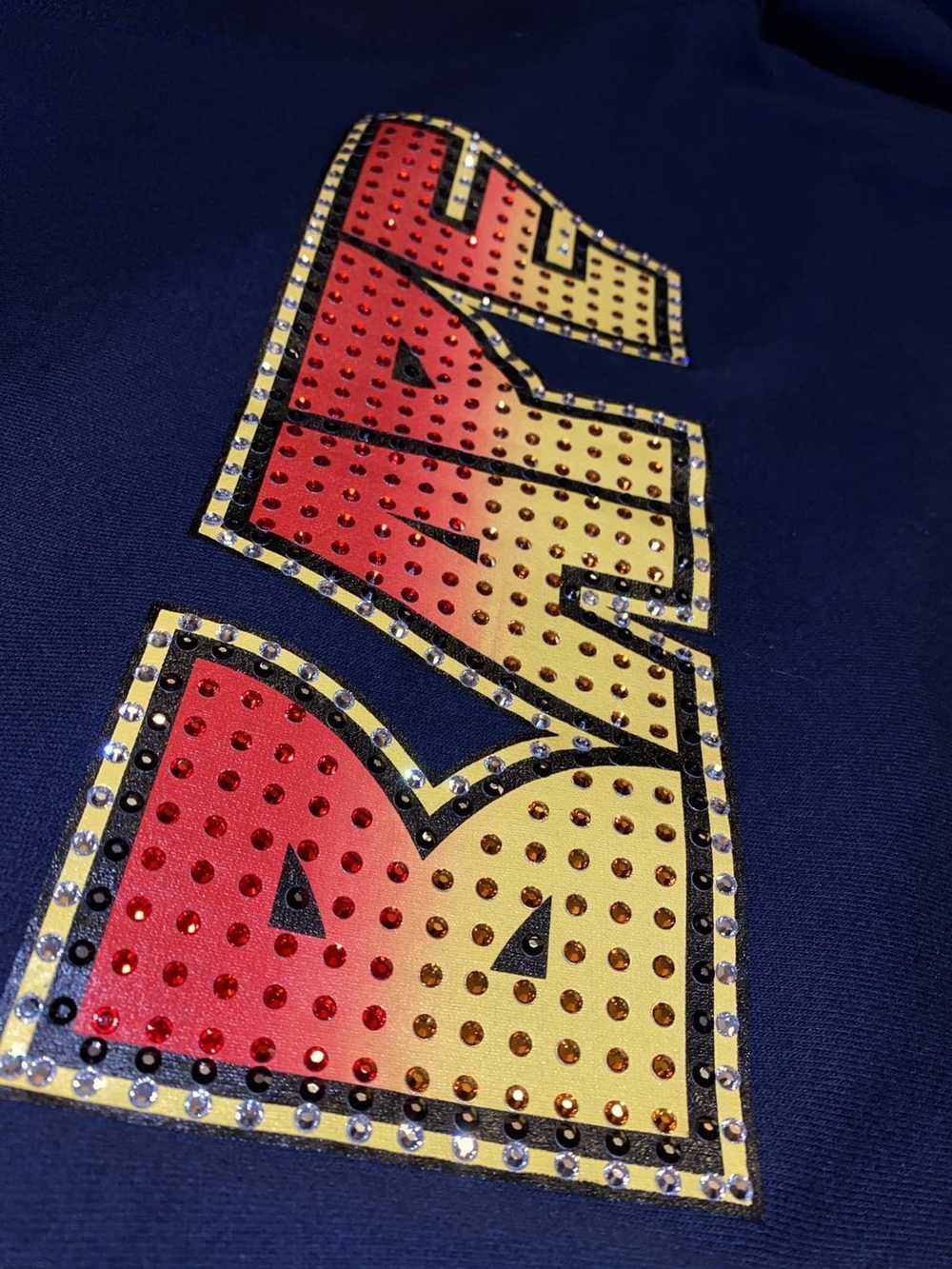 Bape × Nigo Bape “kiss” Swarovski crewneck - Gem