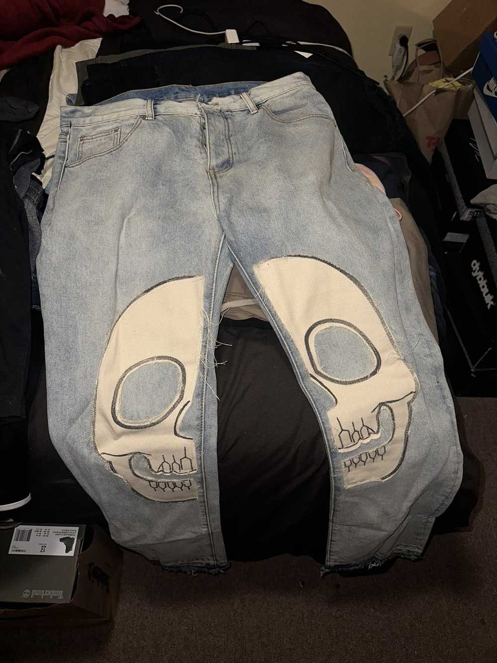 MNML Slim Fit Skull Jeans - image 2