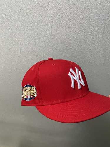 NEW YORK YANKEES 2009 WORLD SERIES RED ICY BRIM NEW ERA FITTED HAT