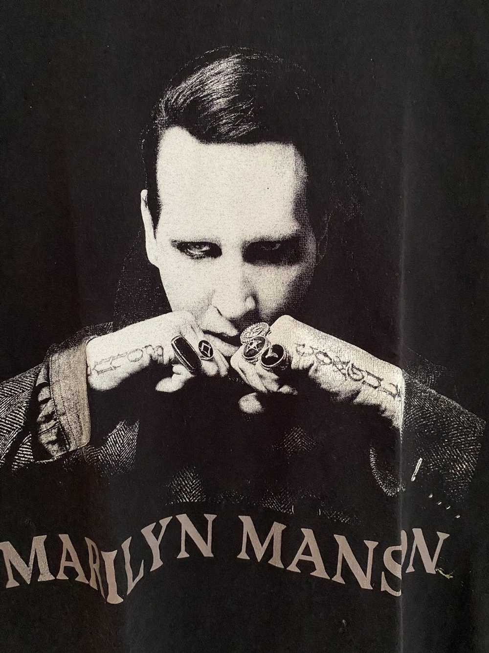 Band Tees × Rock Tees × Vintage Marilyn Manson 00… - image 3