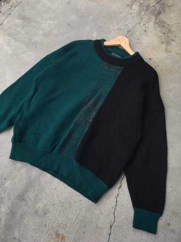Coloured Cable Knit Sweater × Japanese Brand × Ot… - image 1