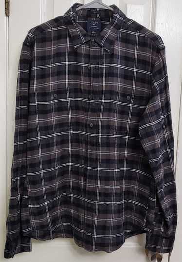 J.Crew Brown flannel button down shirt slim fit