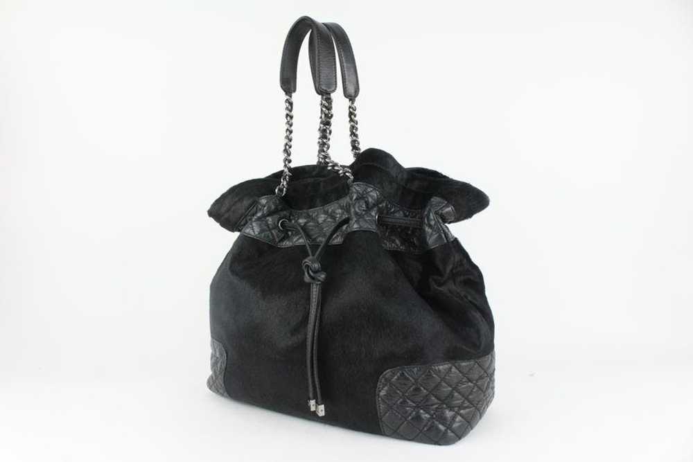 Chanel Chanel Black Quilted Lambskin x Pony Hair … - image 12